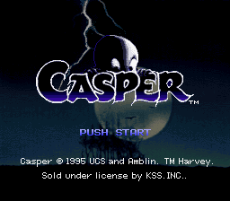 Casper (Japan) Title Screen